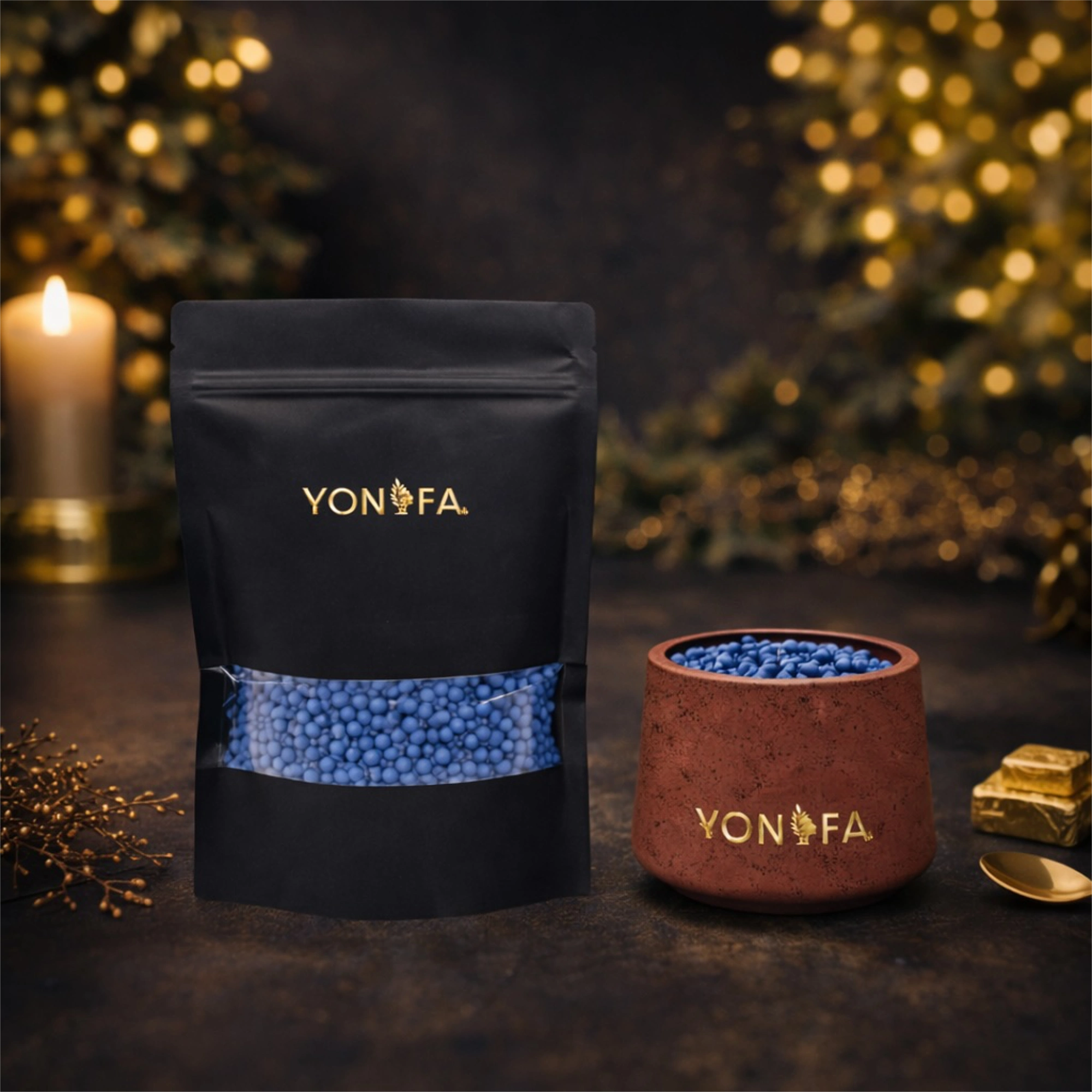 Kerzenwachs in Perlenform