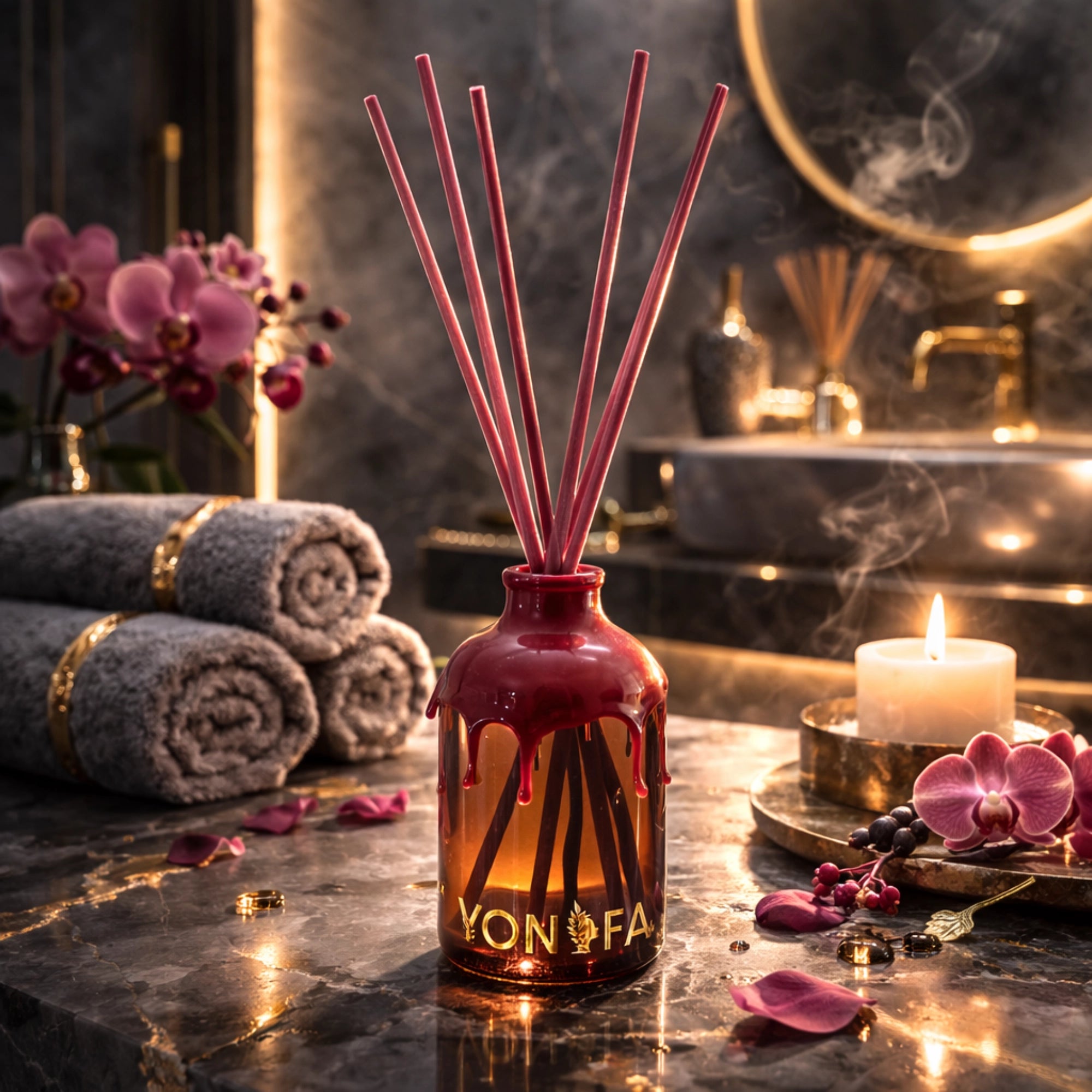 Diffuser-Flasche Splash Braunglas