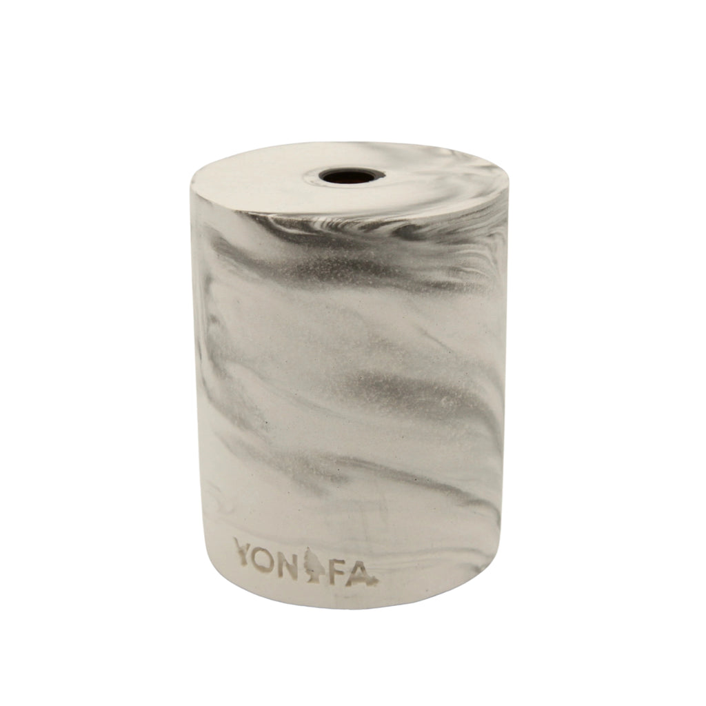 Diffuser-Gipsflasche Marmoreffekt Grauweiß Var.1