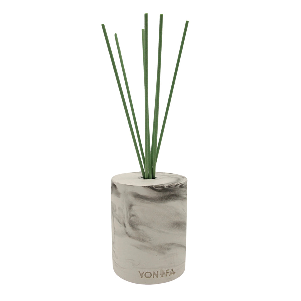 Diffuser-Gipsflasche Marmoreffekt Grauweiß Var.1